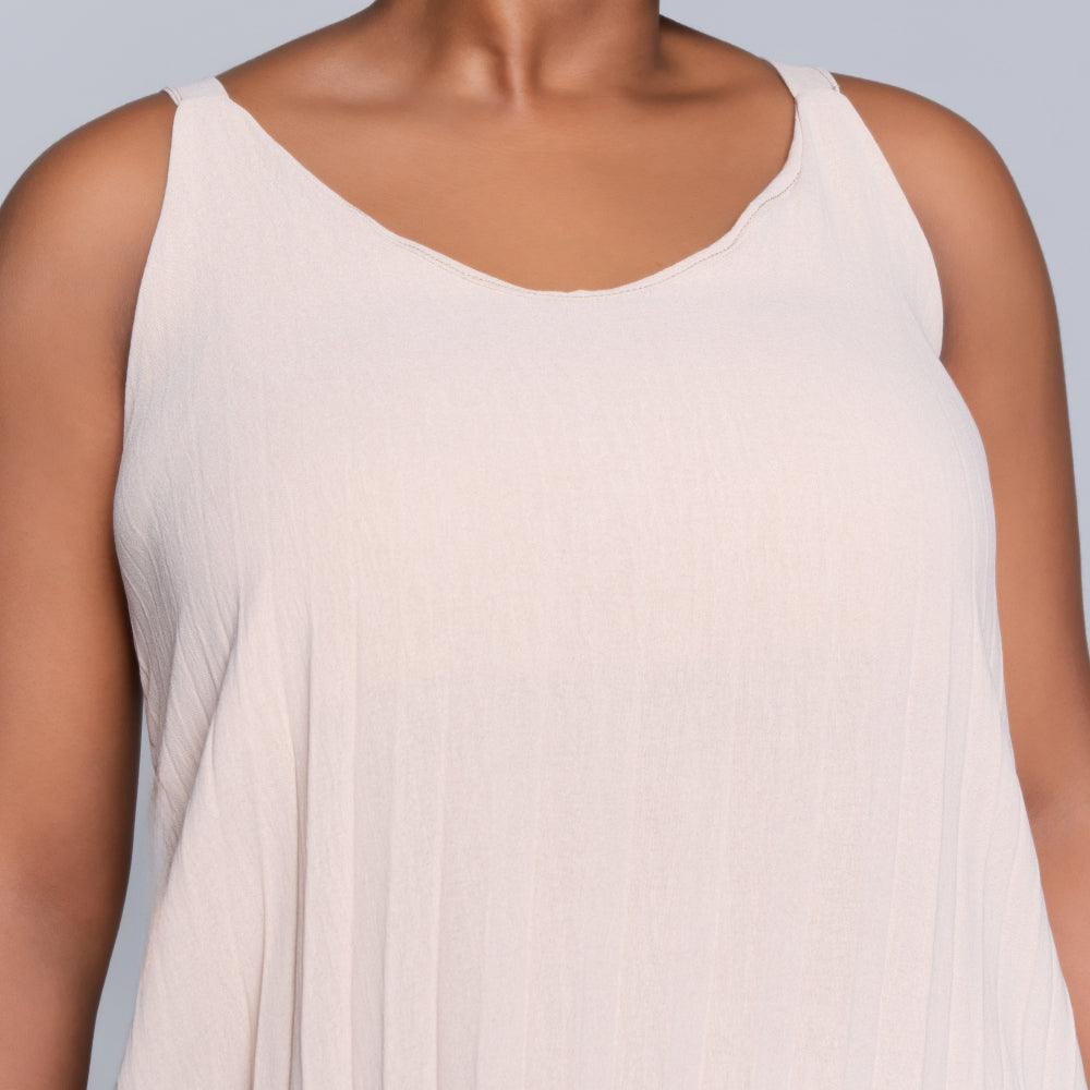 Stone Airflow Pleated Dress