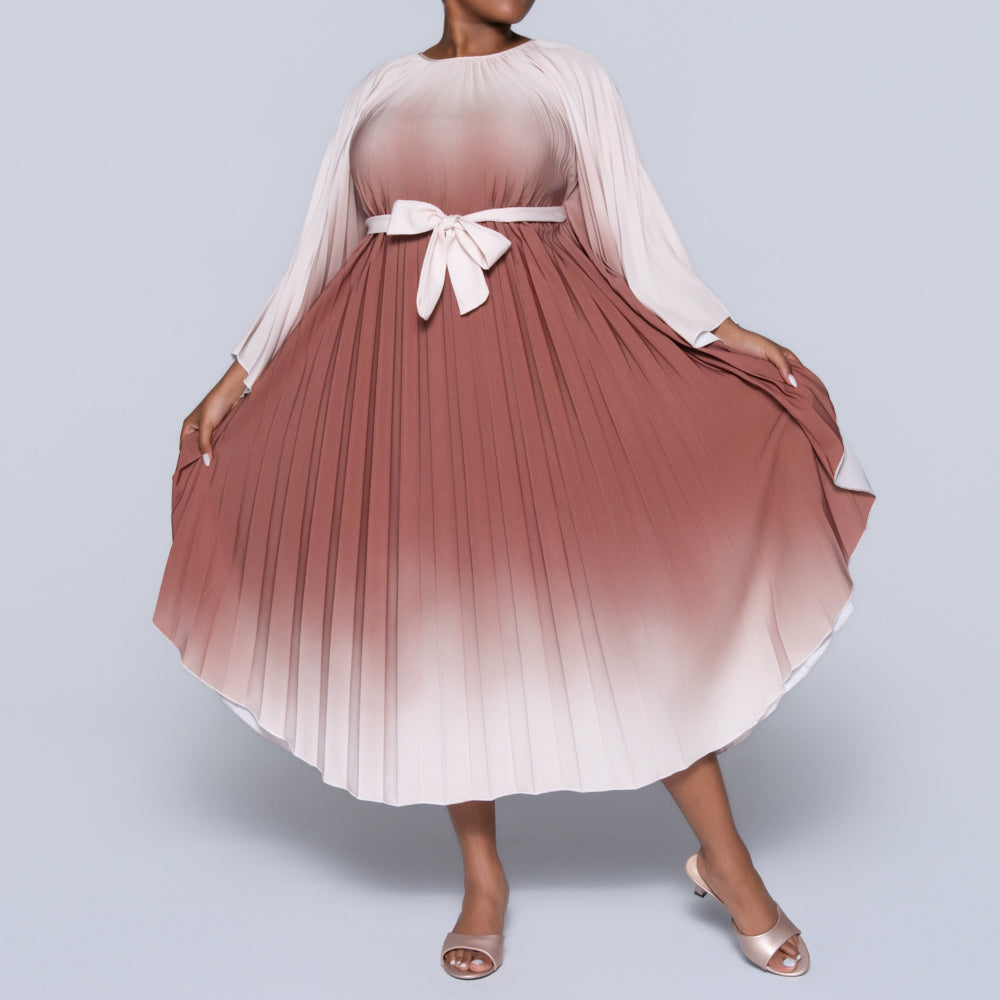 Tie-Dye Pleated Tunic