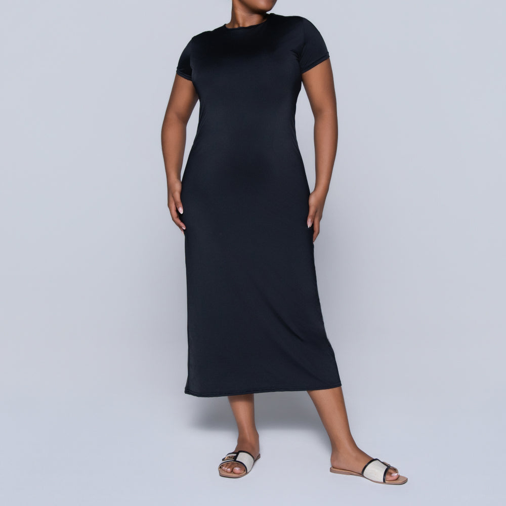 Black Short Sleeve Dress