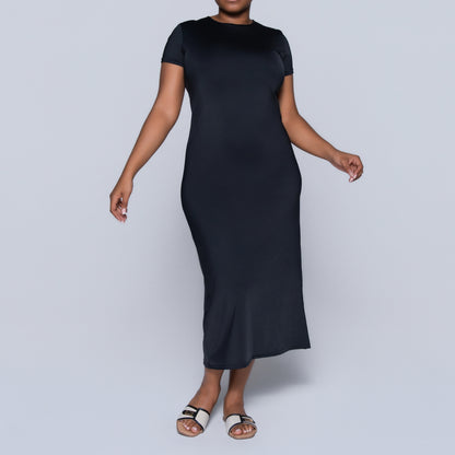 Black Short Sleeve Dress