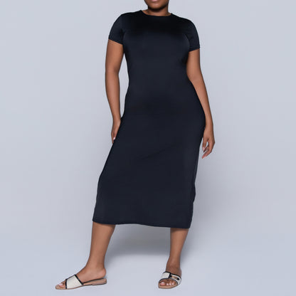 Black Short Sleeve Dress
