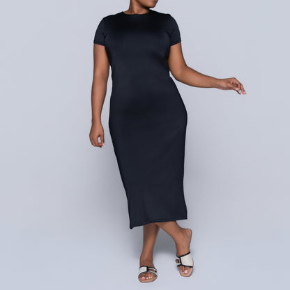Black Short Sleeve Dress