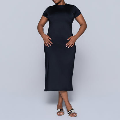 Black Short Sleeve Dress