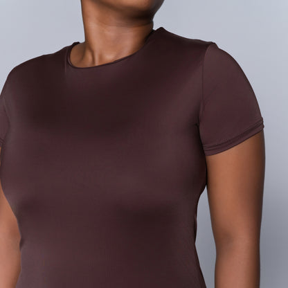 Chocolate Short Sleeve Dress