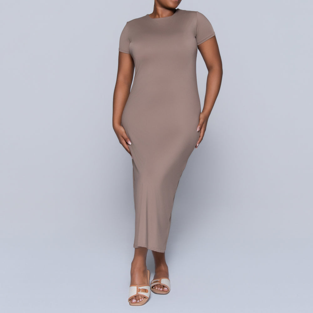Mocca Short Sleeve Dress