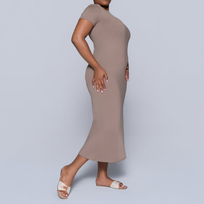 Mocca Short Sleeve Dress