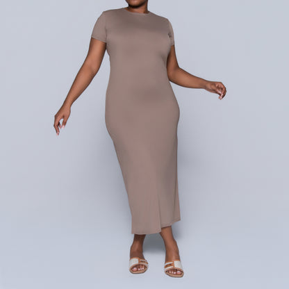 Mocca Short Sleeve Dress