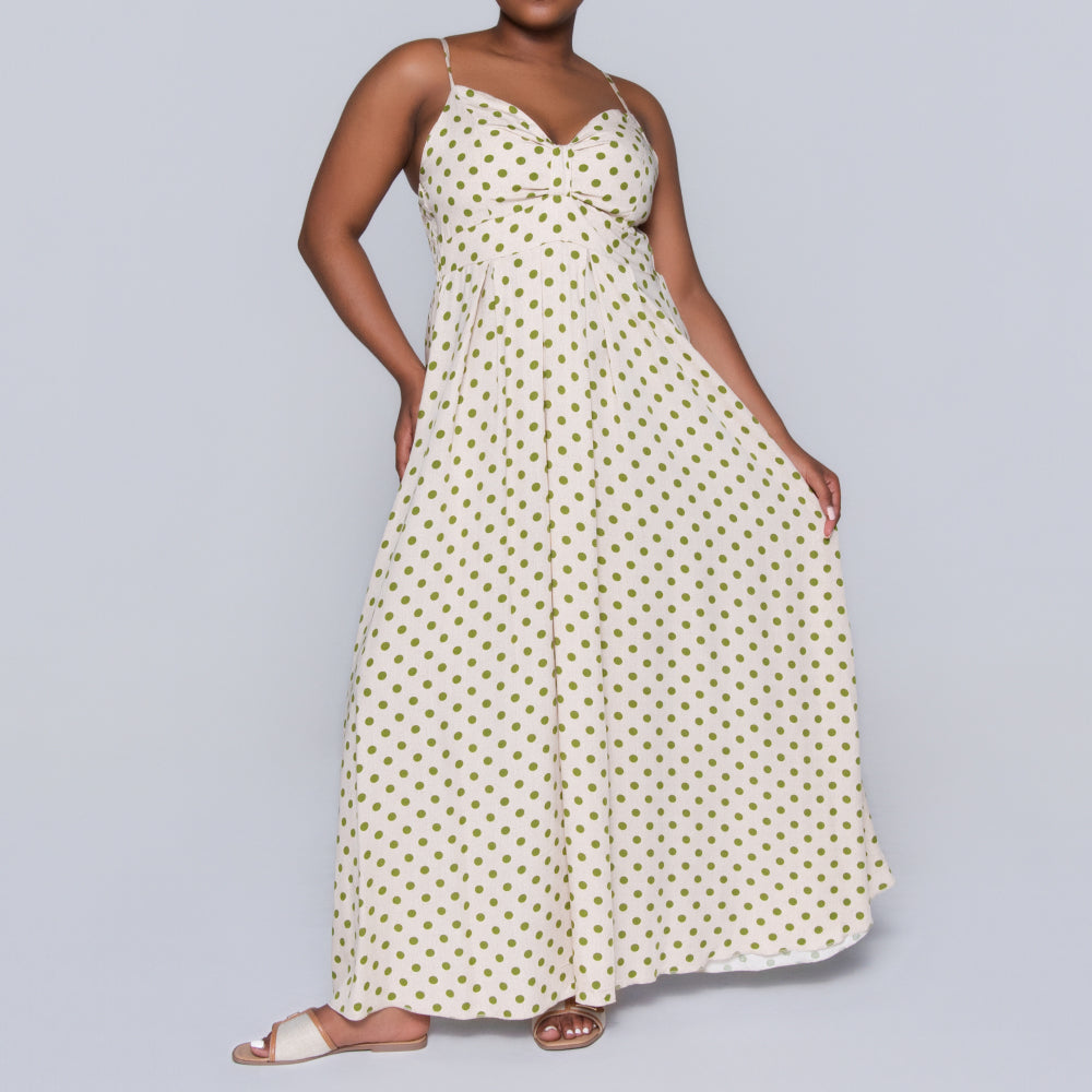 Printed Strappy Viscose Dress