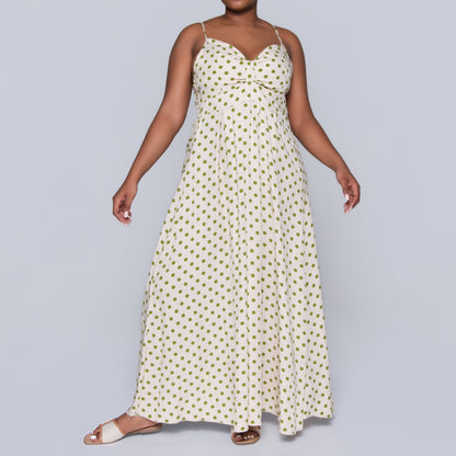 Printed Strappy Viscose Dress