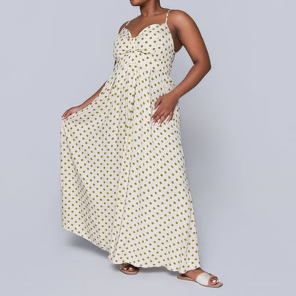 Printed Strappy Viscose Dress