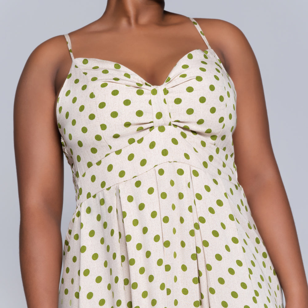 Printed Strappy Viscose Dress