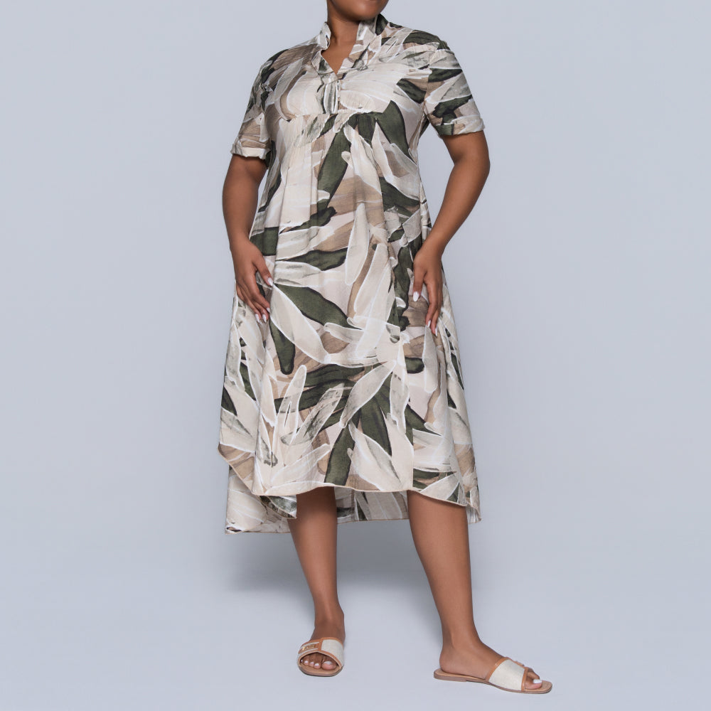 Printed Short Sleeve Airflow Tunic