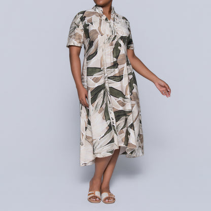 Printed Short Sleeve Airflow Tunic