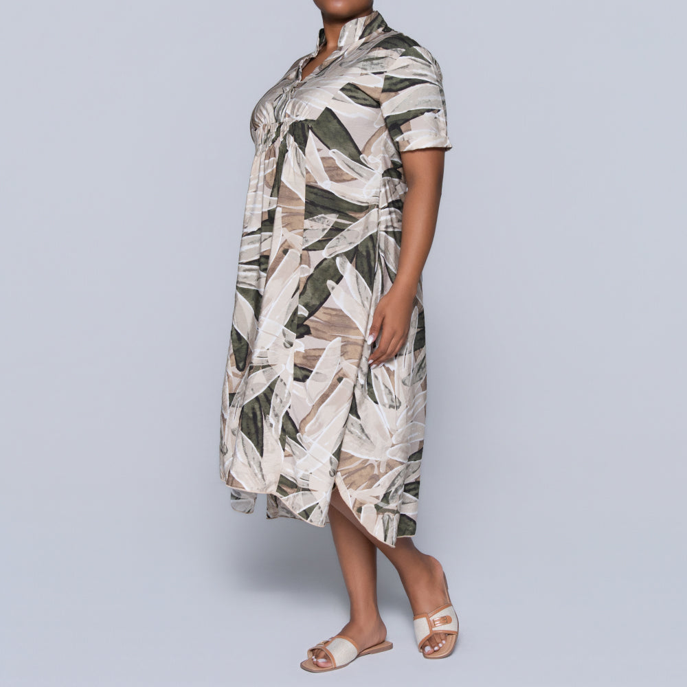 Printed Short Sleeve Airflow Tunic