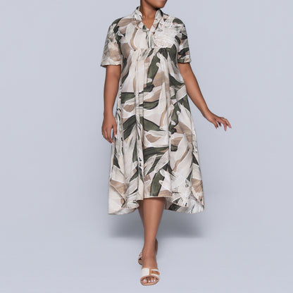 Printed Short Sleeve Airflow Tunic