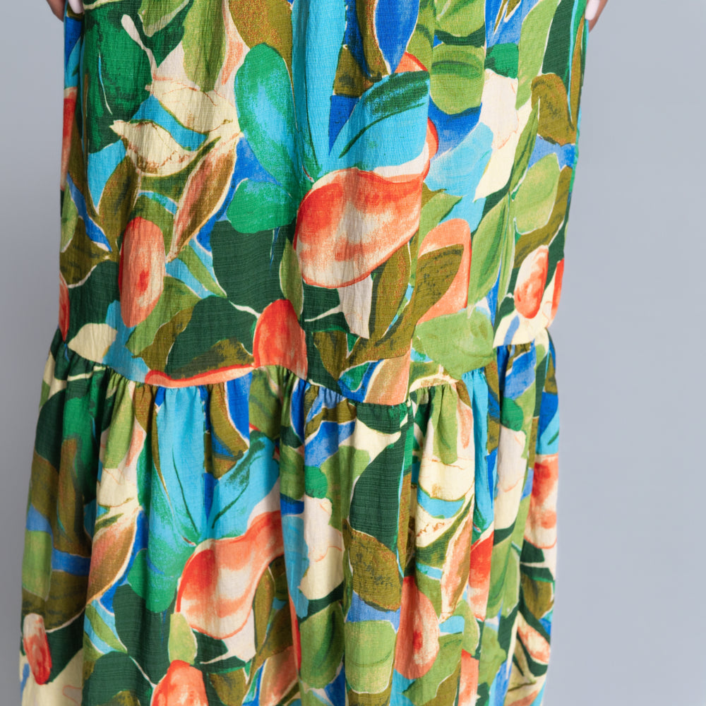 Printed Smocking Dress