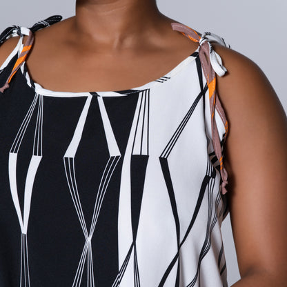 Printed Strappy Dress