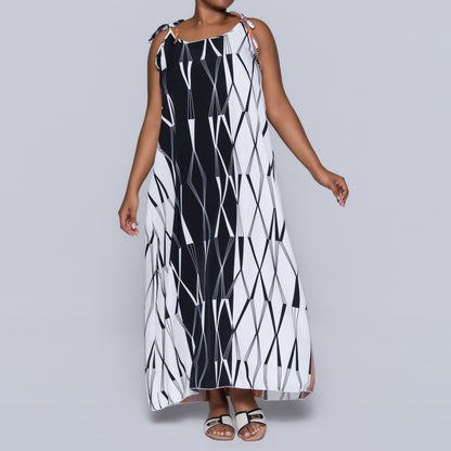 Printed Strappy Dress