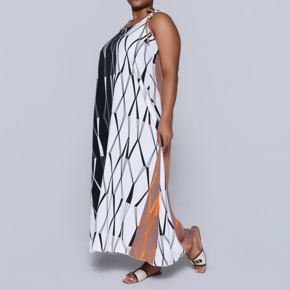 Printed Strappy Dress