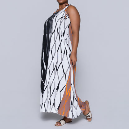 Printed Strappy Dress