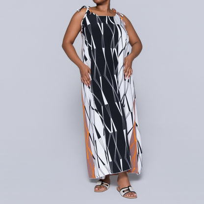 Printed Strappy Dress