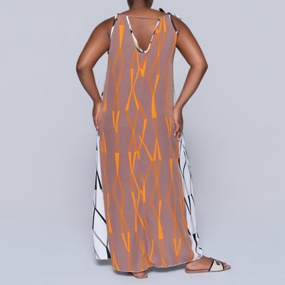 Printed Strappy Dress