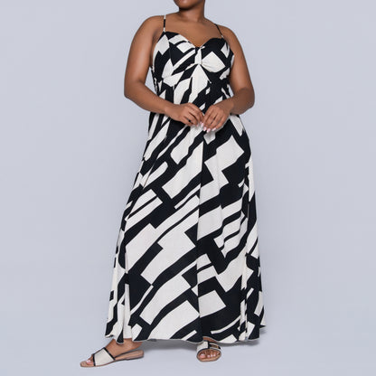 Strappy Printed Dress