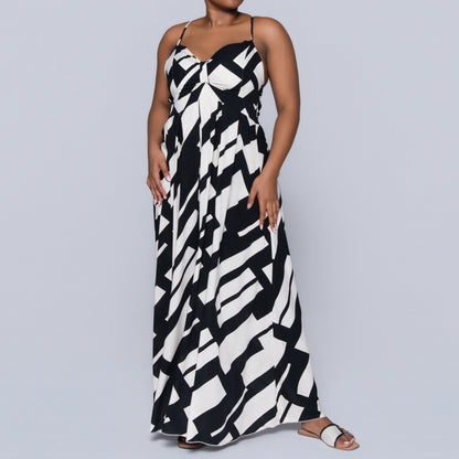 Strappy Printed Dress