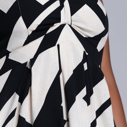 Strappy Printed Dress