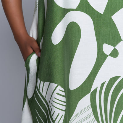 Short Sleeve Printed Tunic