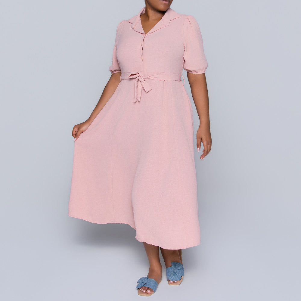 Short Sleeve Mink Airflow Dress