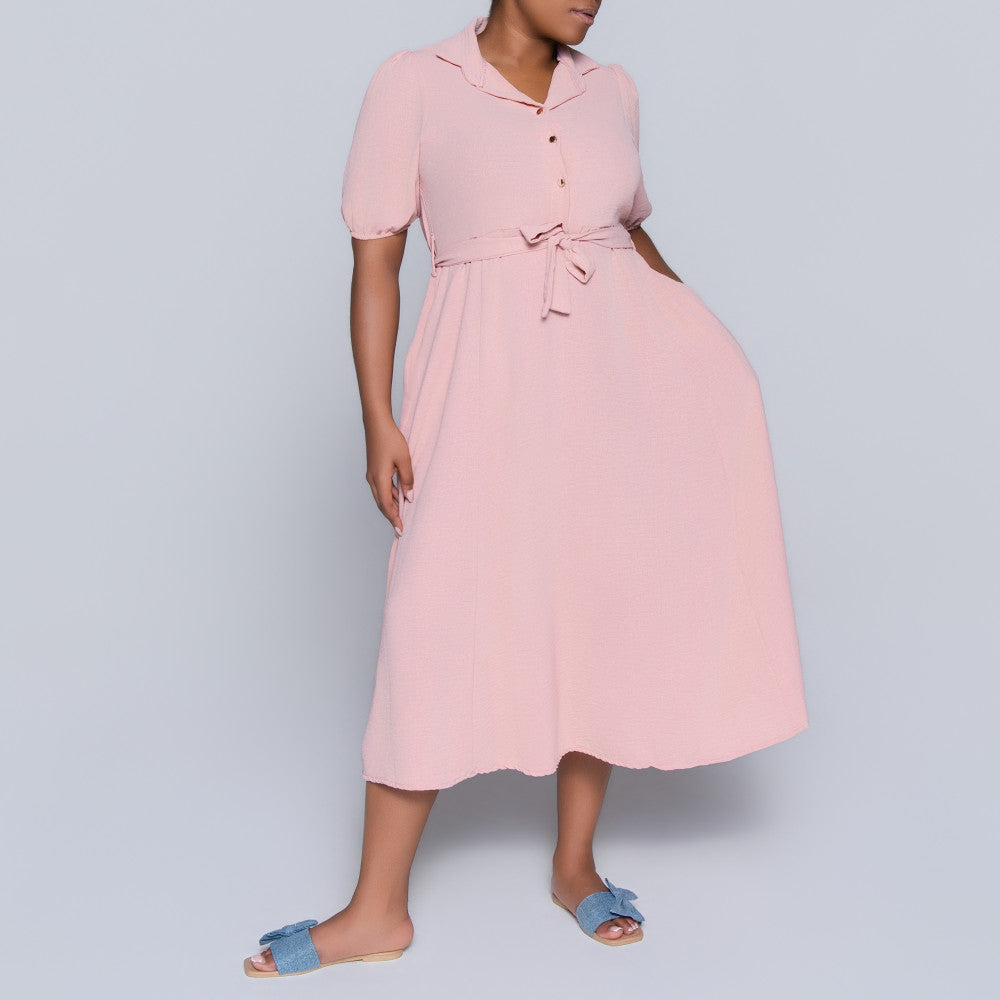 Short Sleeve Mink Airflow Dress