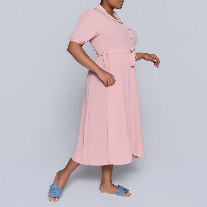 Short Sleeve Mink Airflow Dress