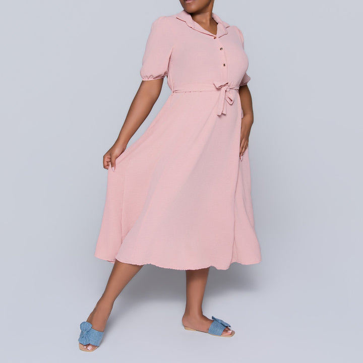 Short Sleeve Mink Airflow Dress