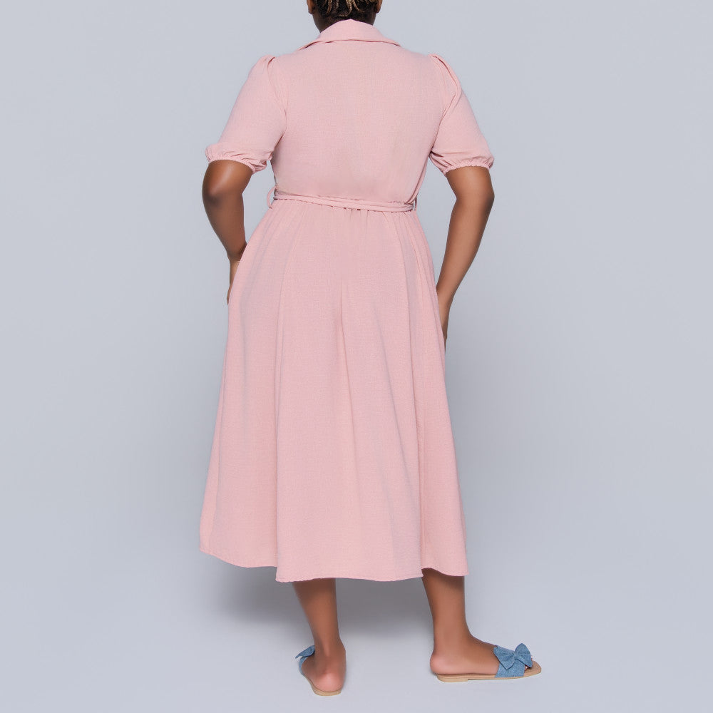 Short Sleeve Mink Airflow Dress