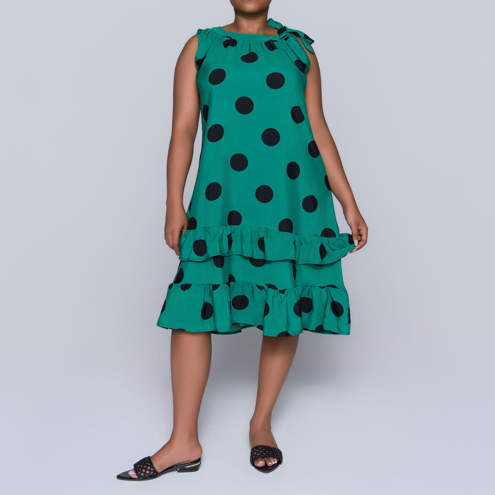 Polka Dot Tiered Tunic