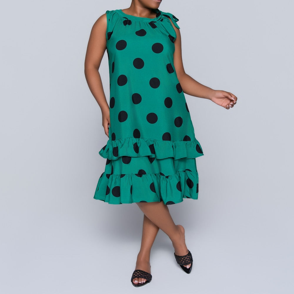 Polka Dot Tiered Tunic