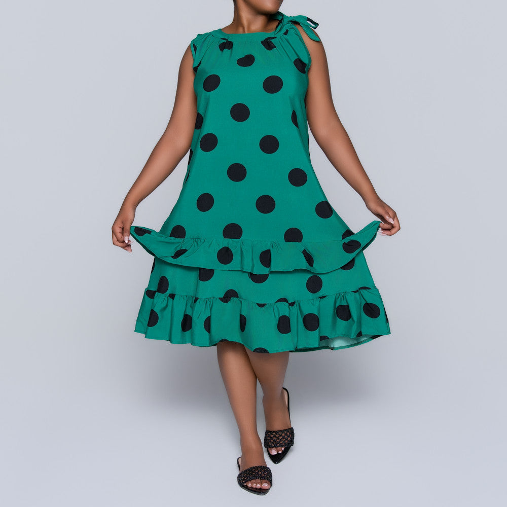 Polka Dot Tiered Tunic