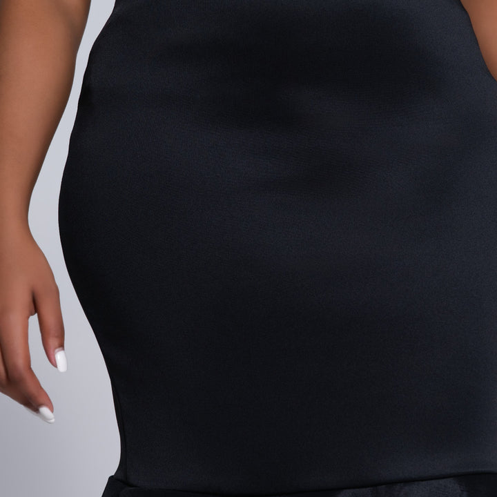 Scuba Fishtail Black Skirt