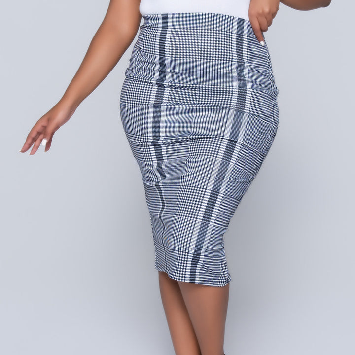 Check Print Twin Pack Velour  Skirt