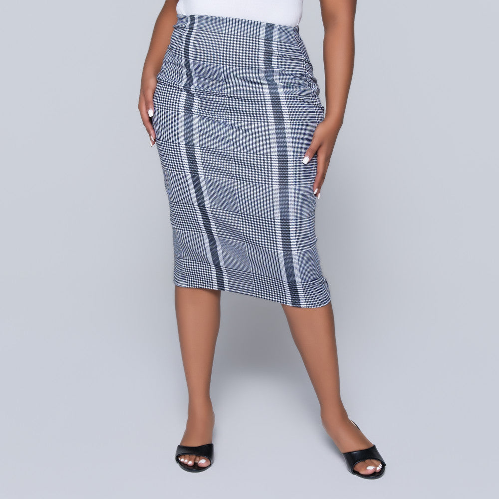 Check Print Twin Pack Velour  Skirt