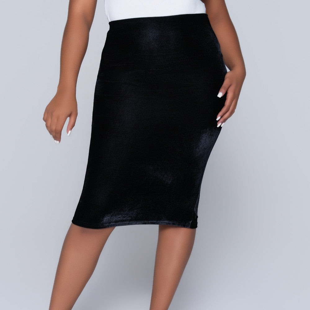 Check Print Twin Pack Velour  Skirt