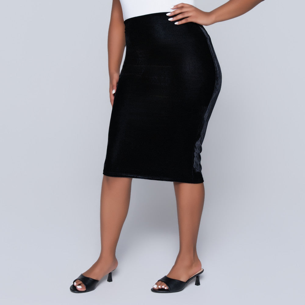 Check Print Twin Pack Velour  Skirt