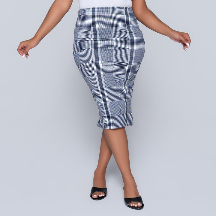 Check Print Twin Pack Velour  Skirt