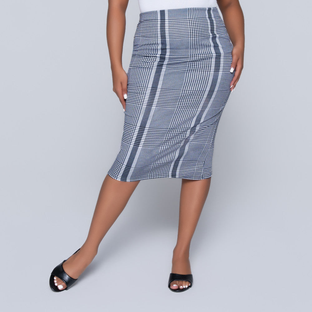 Check Print Twin Pack Velour  Skirt