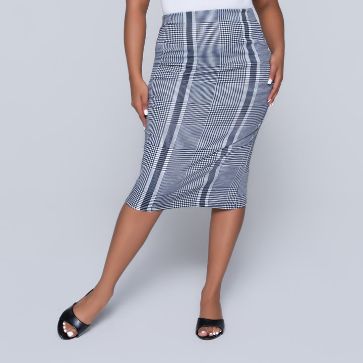 Check Print Twin Pack Velour  Skirt