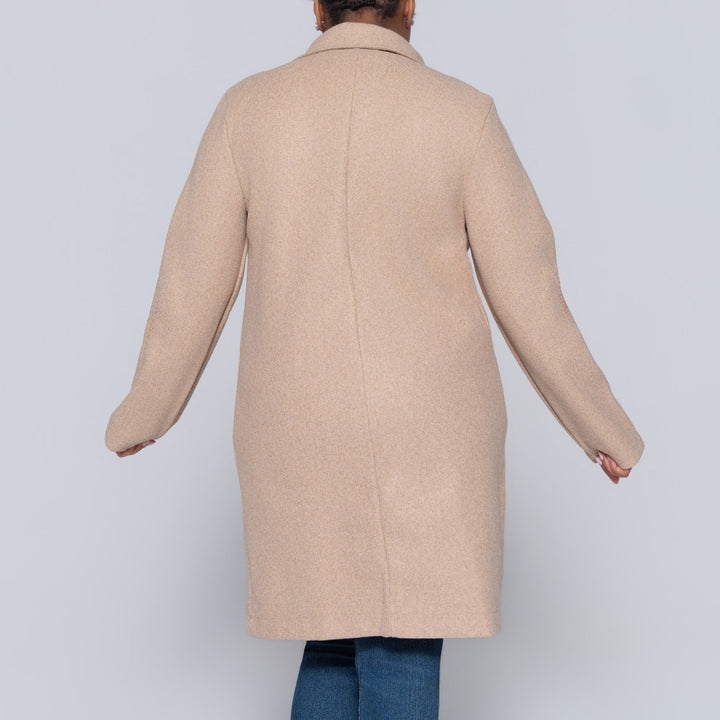 Ladies Stone Melton Coat