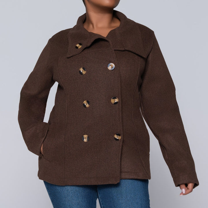Choc Long Sleeve Melton Jacket