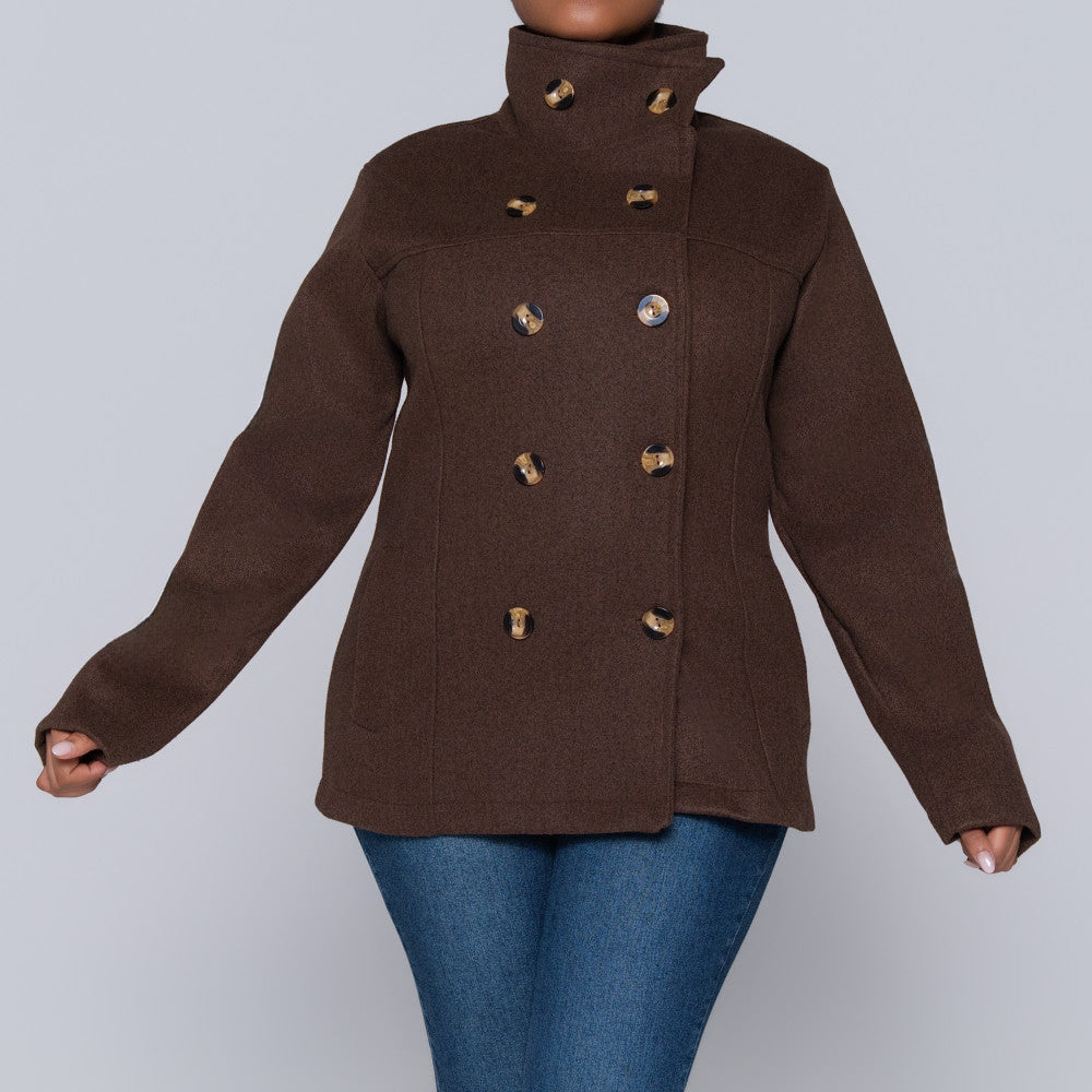 Choc Long Sleeve Melton Jacket