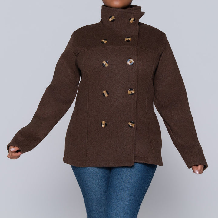 Choc Long Sleeve Melton Jacket